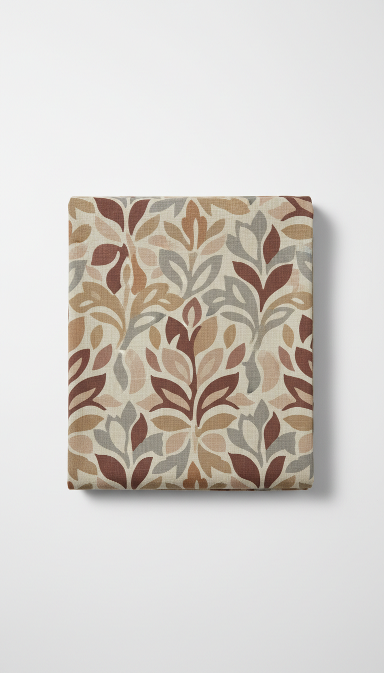 Patterned Linen Fabric by the Yard
