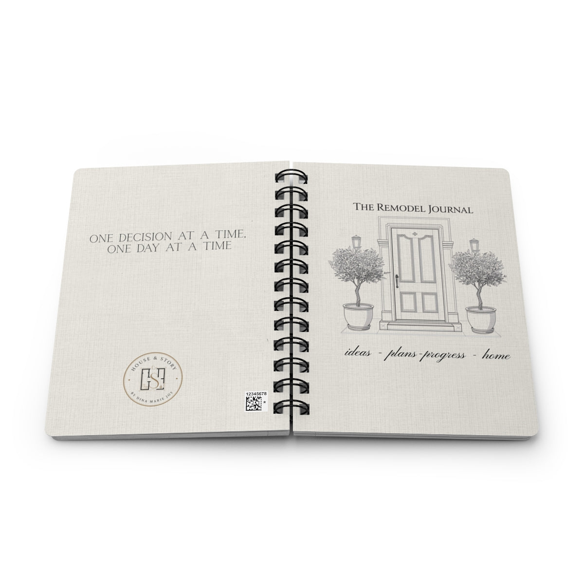 Remodel Journal Spiral Bound Notebook | Home Renovation Planner