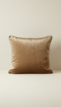 Velvet Throw Pillow with Piped Edges